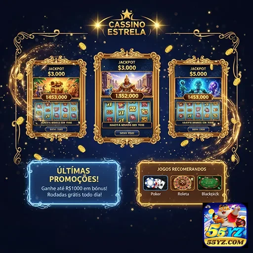 Promoções do cassino Estrela no 55yz, com jogos emocionantes e ofertas imperdíveis.
